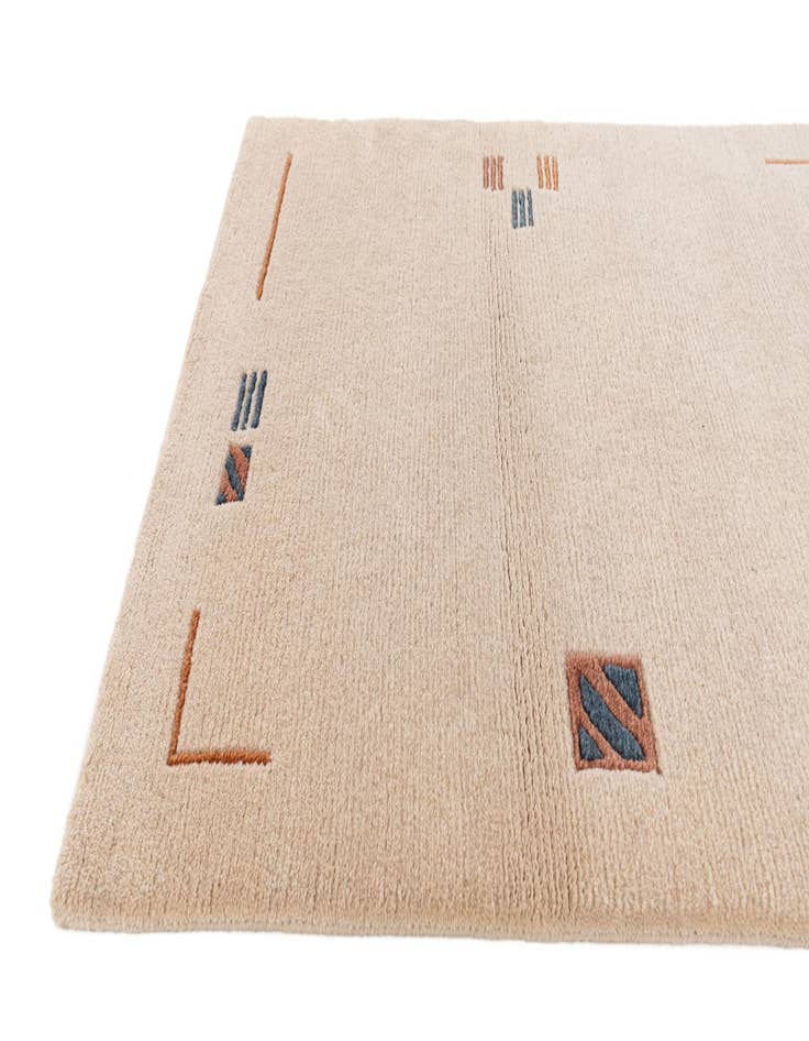 Detail image of  2' 9 x 6' 5  Hand Knotted Tibet Wool Runner Rug