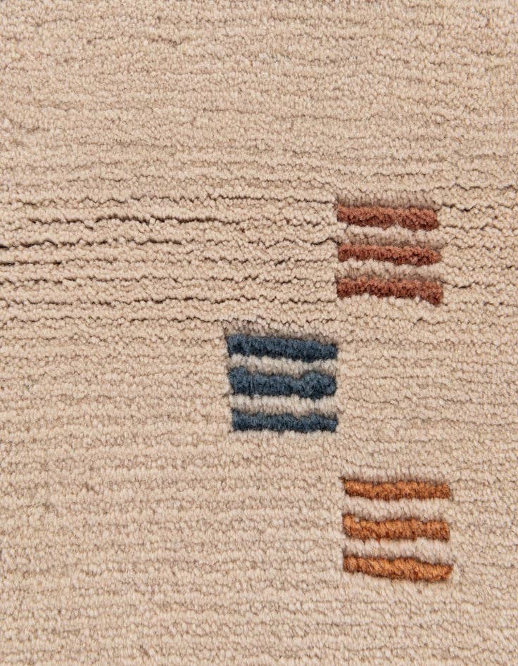 Detail image of  2' 9 x 6' 5  Hand Knotted Tibet Wool Runner Rug