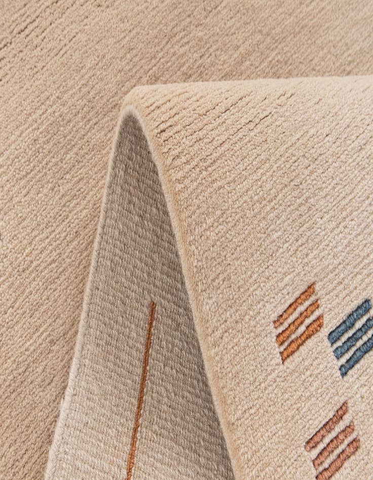 Detail image of  2' 9 x 6' 5  Hand Knotted Tibet Wool Runner Rug