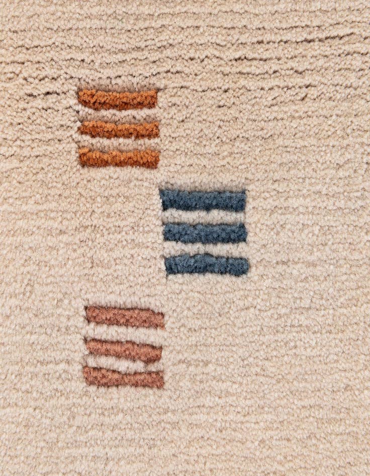 Detail image of  2' 9 x 9' 8  Hand Knotted Tibet Wool Runner Rug