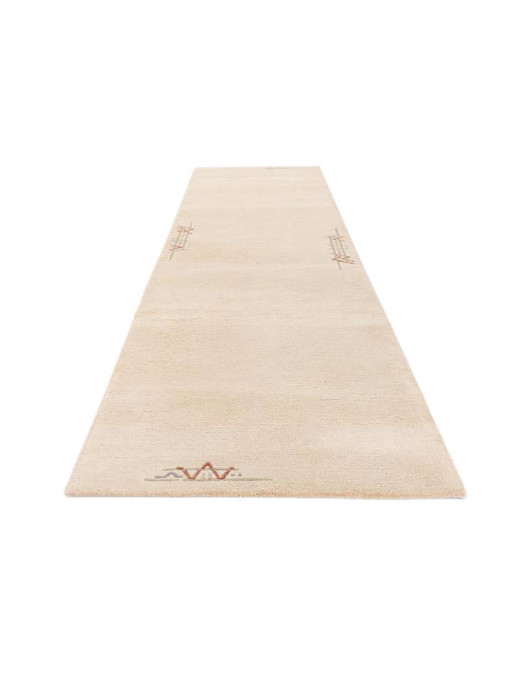 Detail image of  2' 8 x 9' 8  Hand Knotted Tibet Wool Runner Rug