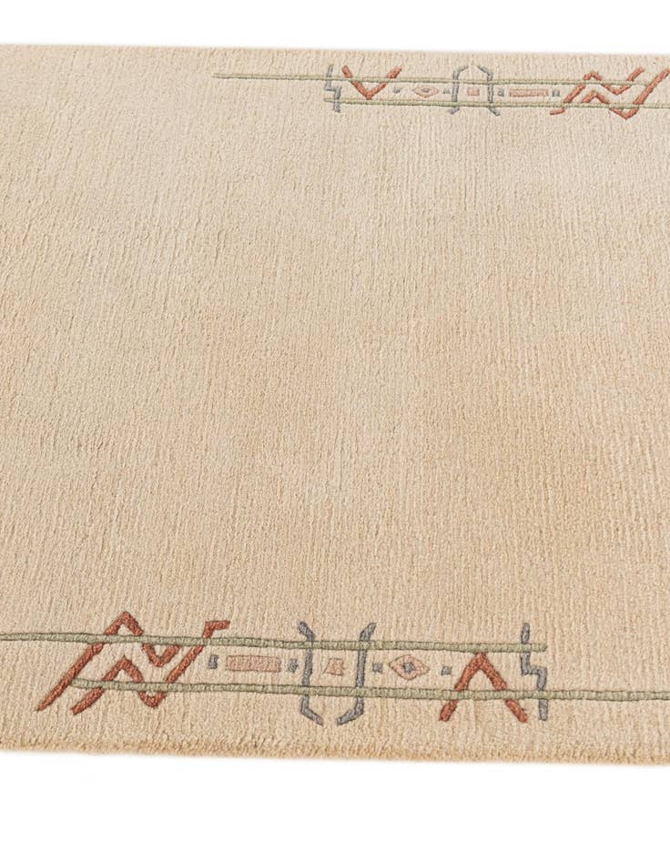 Detail image of  2' 8 x 9' 8  Hand Knotted Tibet Wool Runner Rug