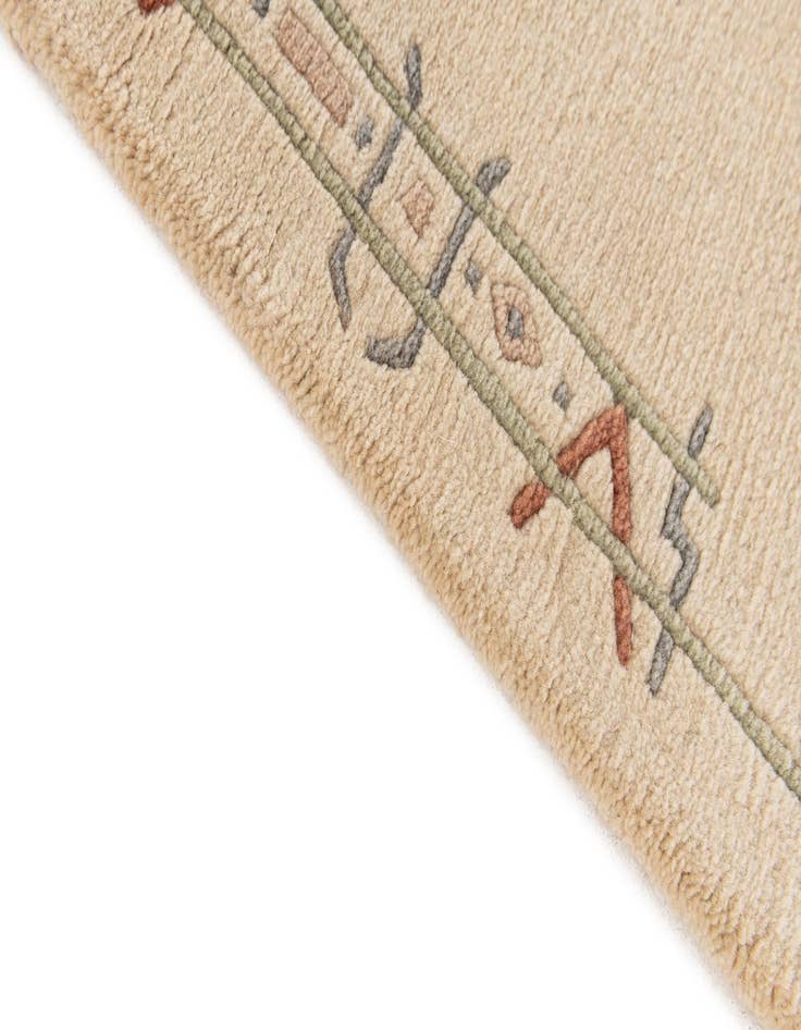 Detail image of  2' 8 x 9' 8  Hand Knotted Tibet Wool Runner Rug