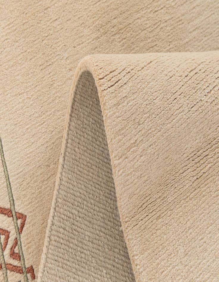 Detail image of  2' 8 x 9' 8  Hand Knotted Tibet Wool Runner Rug