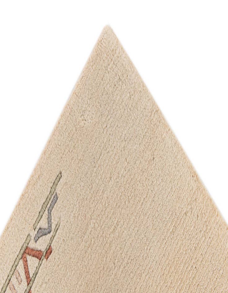 Detail image of  2' 8 x 9' 8  Hand Knotted Tibet Wool Runner Rug