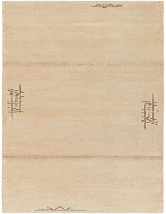 A 10 ft ivory wool runner rug with subtle abstract patterns in muted reds and greens, ideal for a hallway.