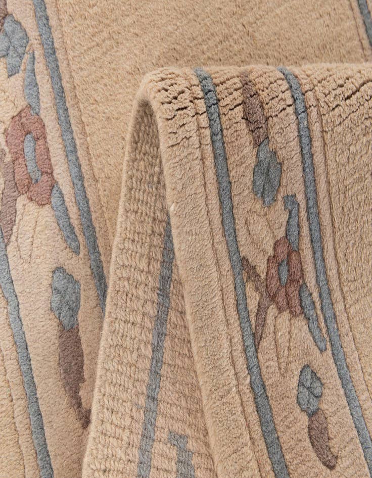 Detail image of  2' 4 x 11' 4  Hand Knotted Tibet Wool Runner Rug