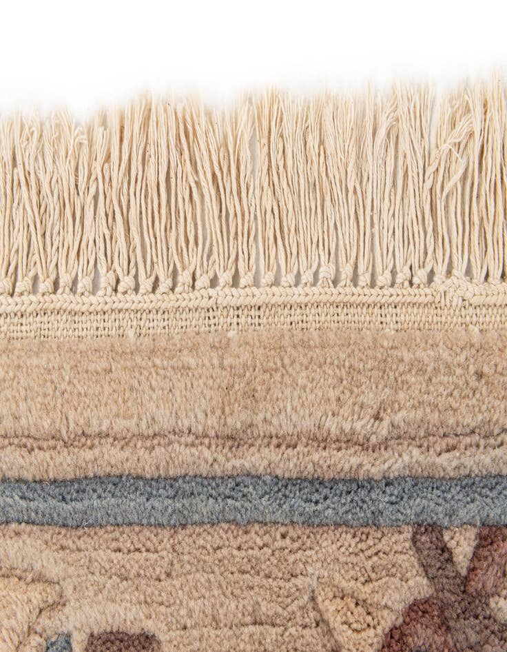 Detail image of  2' 4 x 11' 4  Hand Knotted Tibet Wool Runner Rug