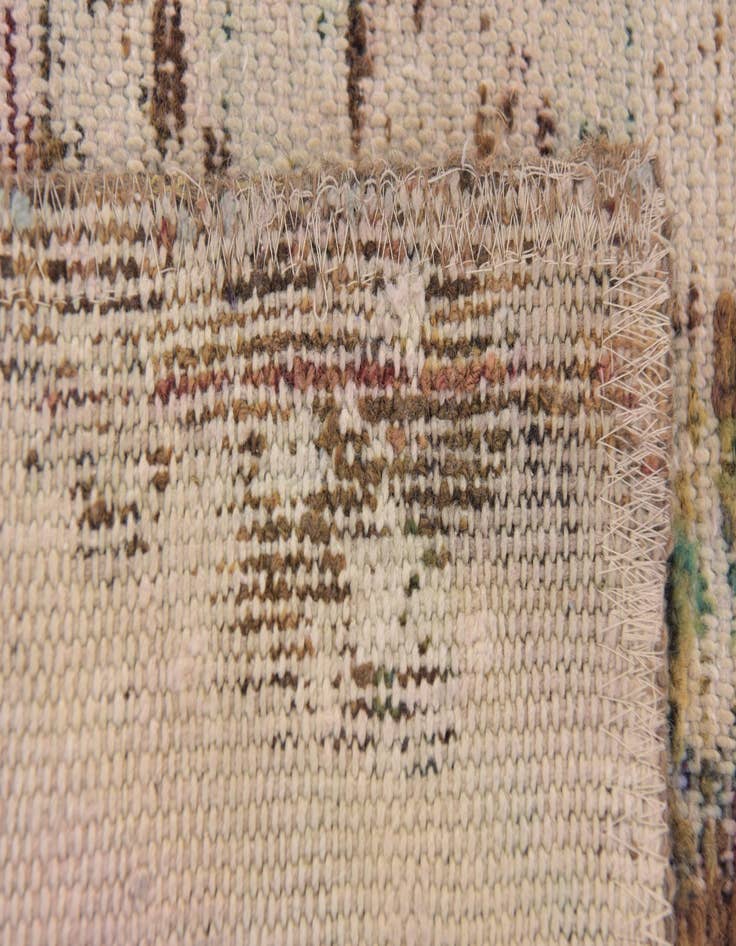 Detail image of  4' x 8'  Hand Knotted Ultra Vintage Persian Wool Runner Rug