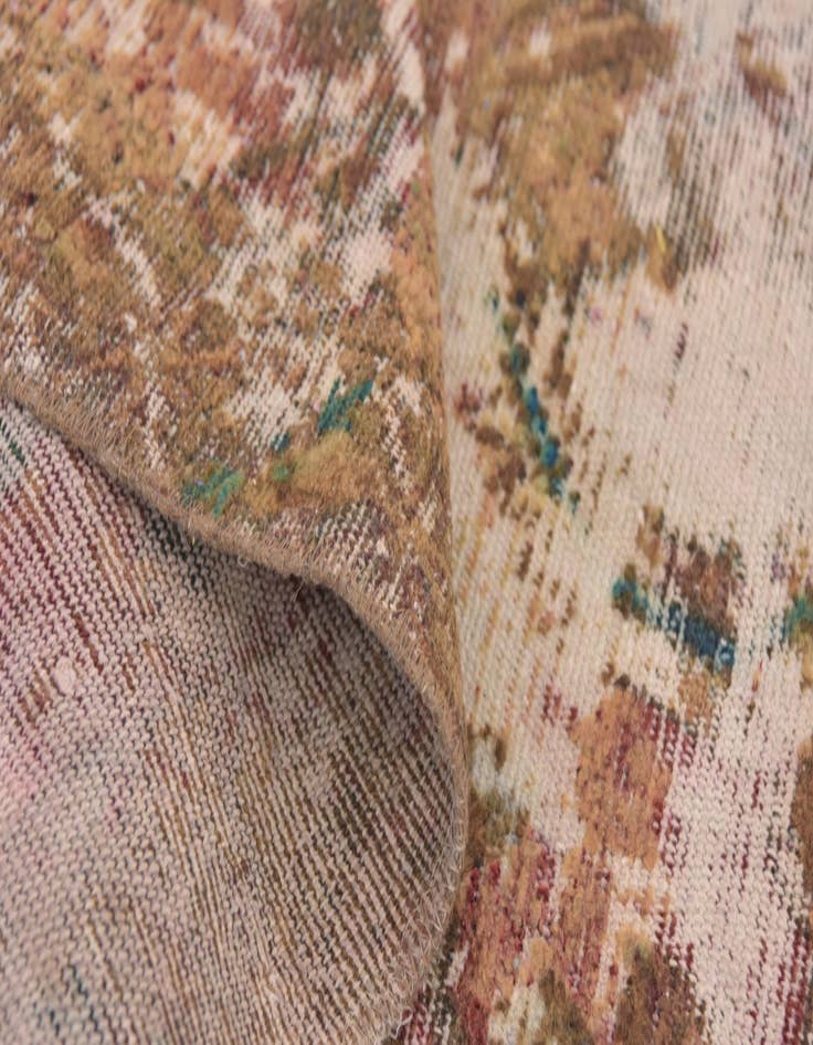 Detail image of  4' x 8'  Hand Knotted Ultra Vintage Persian Wool Runner Rug