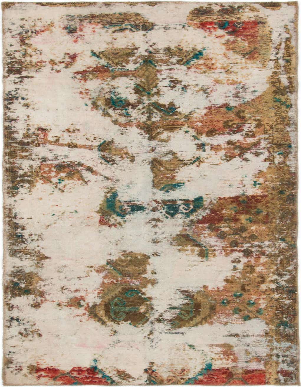 Primary image  4' x 8'  Hand Knotted Ultra Vintage Persian Wool Runner Rug