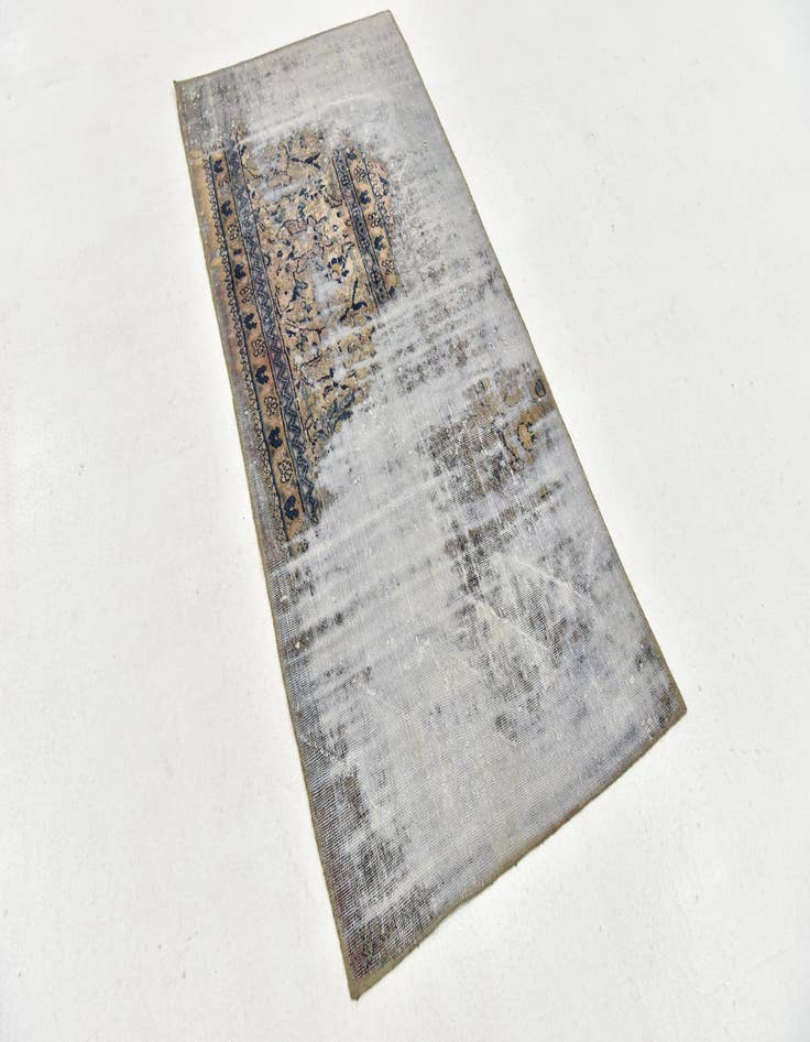 Detail image of  2' 8 x 5' 9  Hand Knotted Ultra Vintage Persian Wool Runner Rug