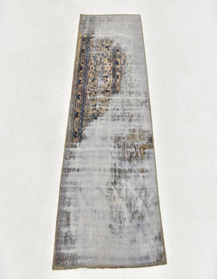 Detail image of  2' 8 x 5' 9  Hand Knotted Ultra Vintage Persian Wool Runner Rug