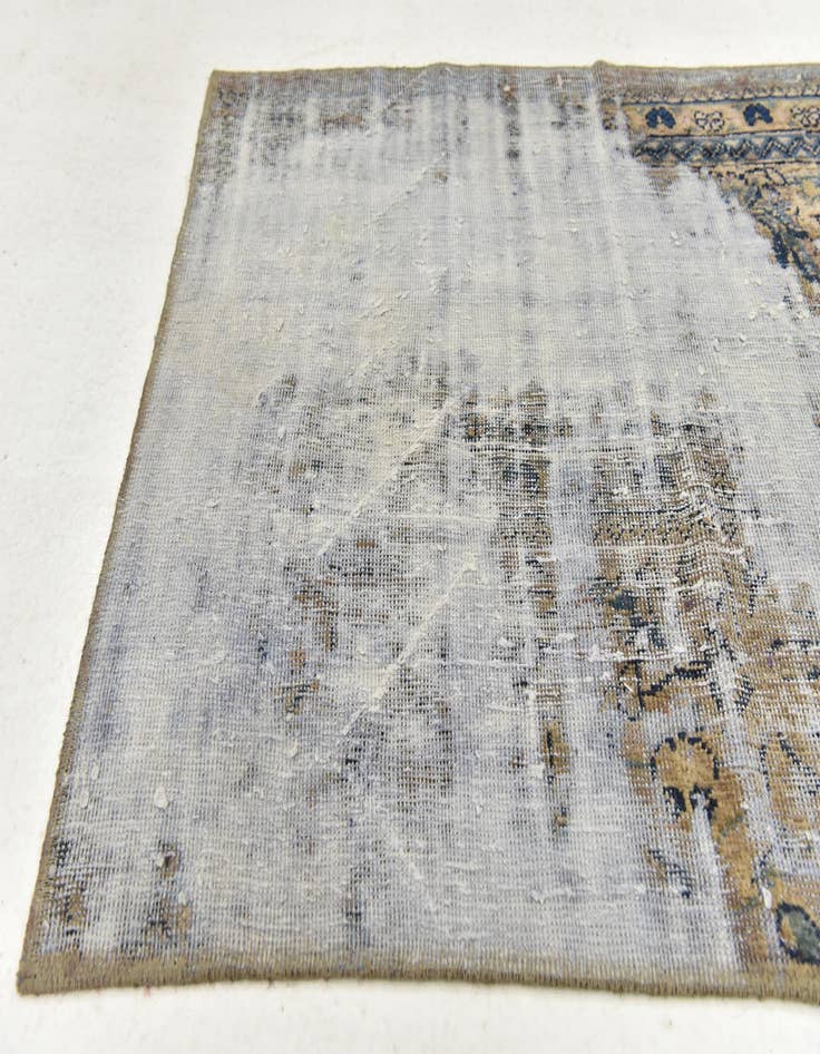 Detail image of  2' 8 x 5' 9  Hand Knotted Ultra Vintage Persian Wool Runner Rug