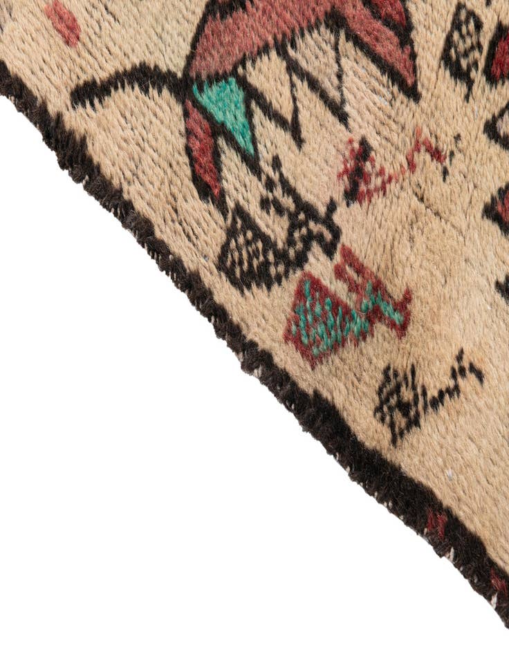 Detail image of  2' 4 x 5' 2  Hand Knotted Ultra Vintage Persian Wool Runner Rug