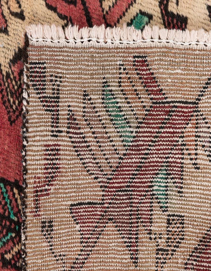 Detail image of  2' 4 x 5' 2  Hand Knotted Ultra Vintage Persian Wool Runner Rug