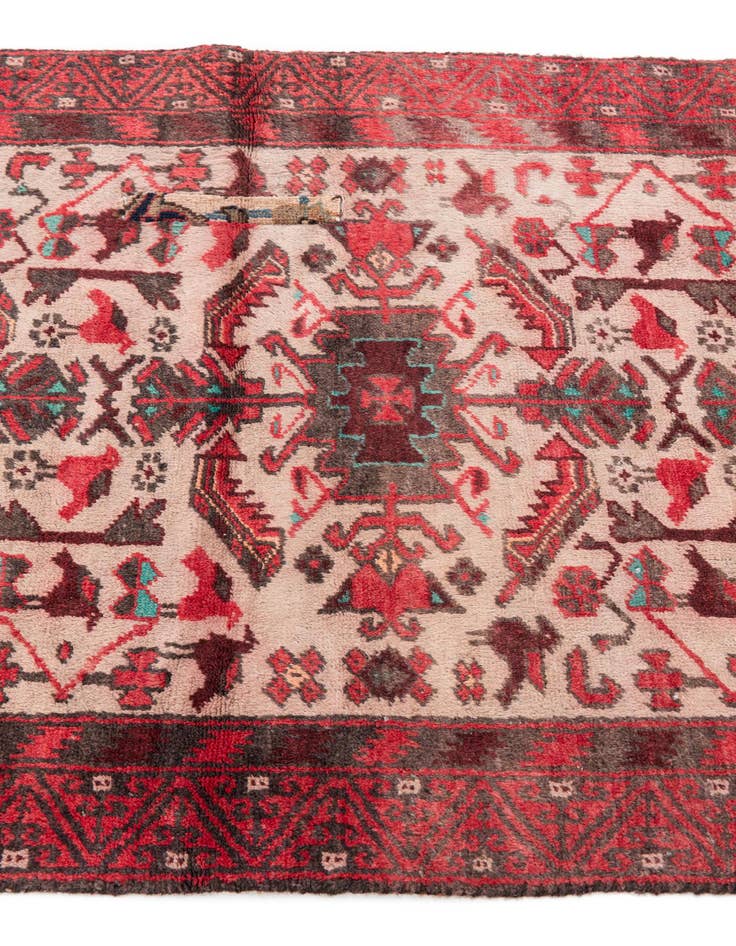 Detail image of  2' 9 x 5' 8  Hand Knotted Ultra Vintage Persian Wool Runner Rug