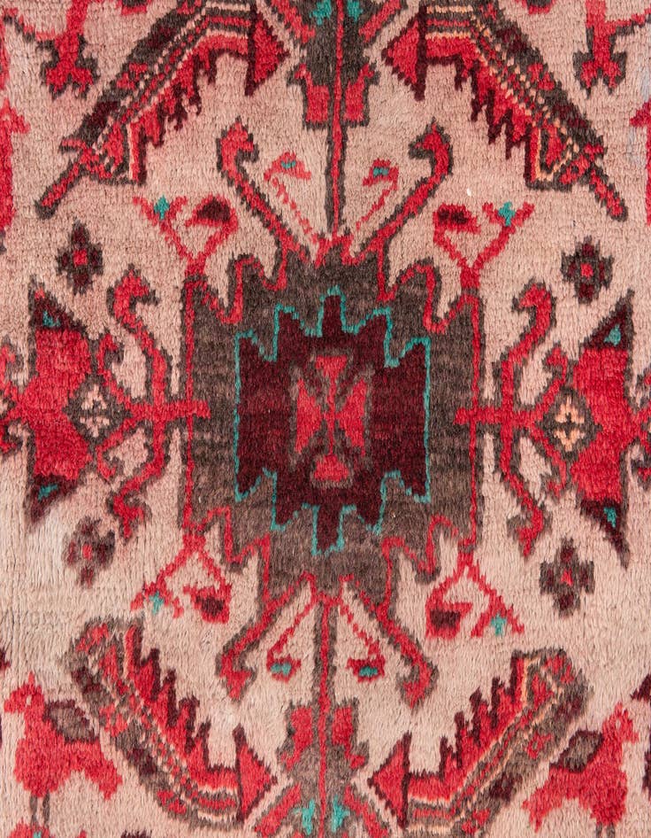 Detail image of  2' 9 x 5' 8  Hand Knotted Ultra Vintage Persian Wool Runner Rug