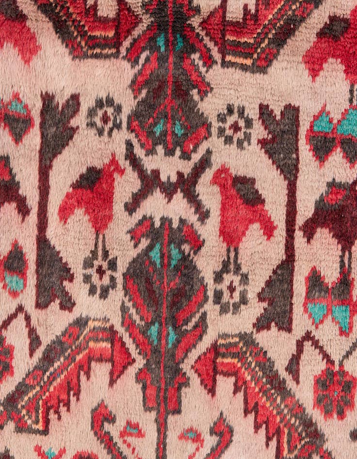 Detail image of  2' 9 x 5' 8  Hand Knotted Ultra Vintage Persian Wool Runner Rug