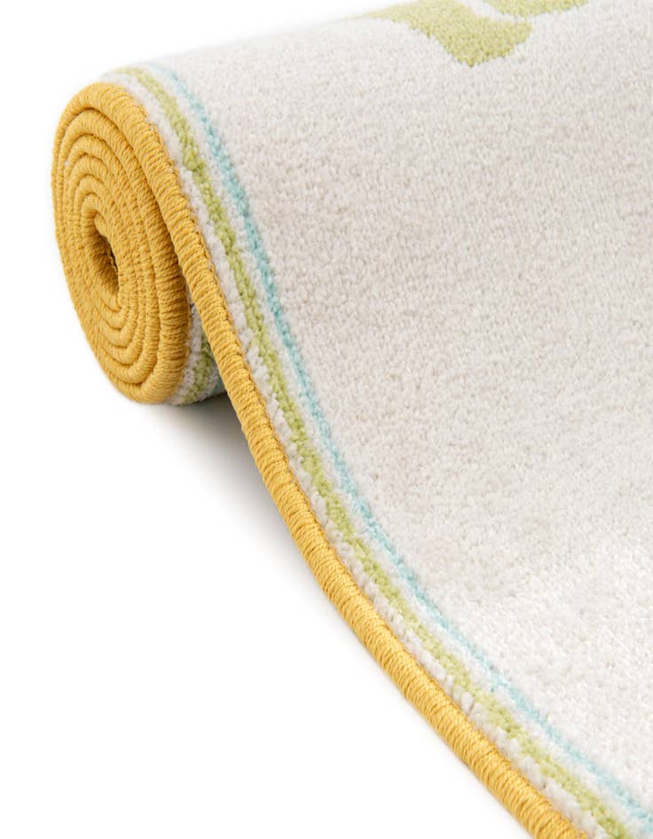 Detail image of  2' 2 x 4' Animals Whimsy Kids Runner Rug