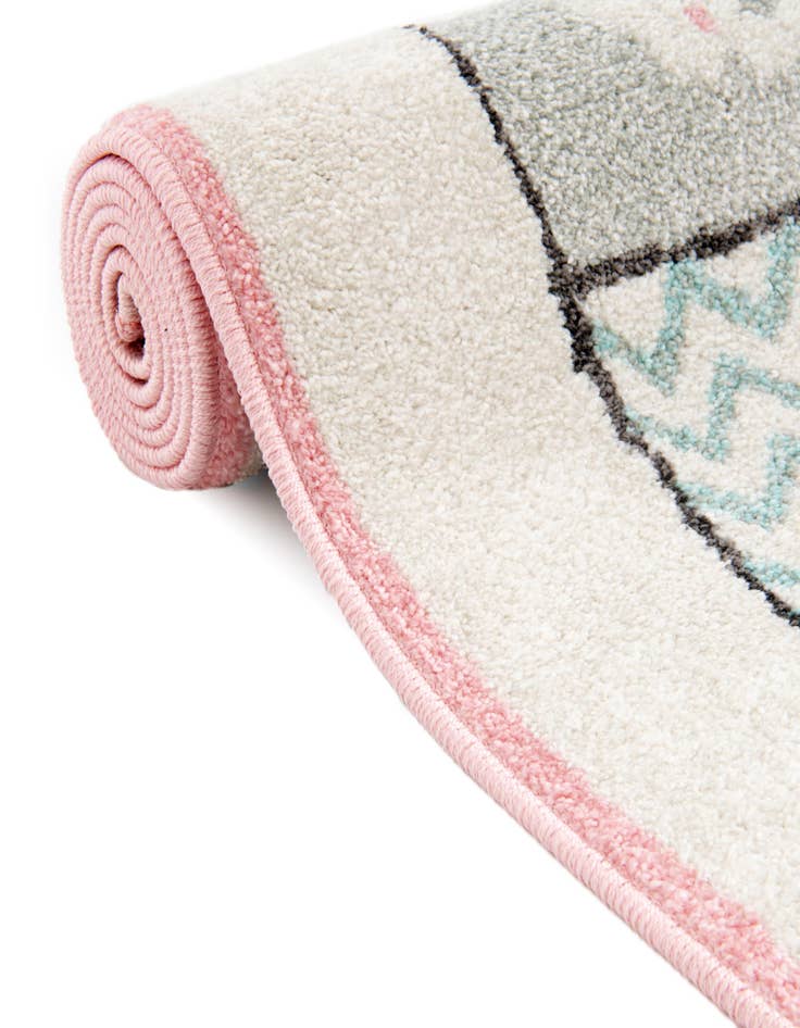 Detail image of  2' 2 x 4' Hopscotch Whimsy Kids Runner Rug