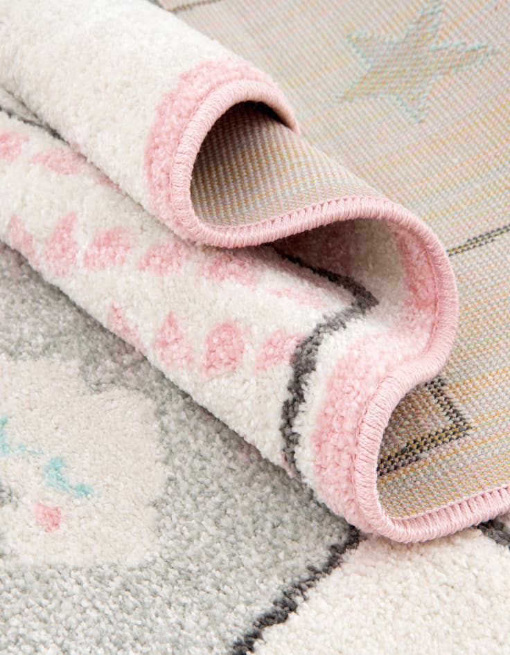Detail image of  2' 2 x 4' Hopscotch Whimsy Kids Runner Rug