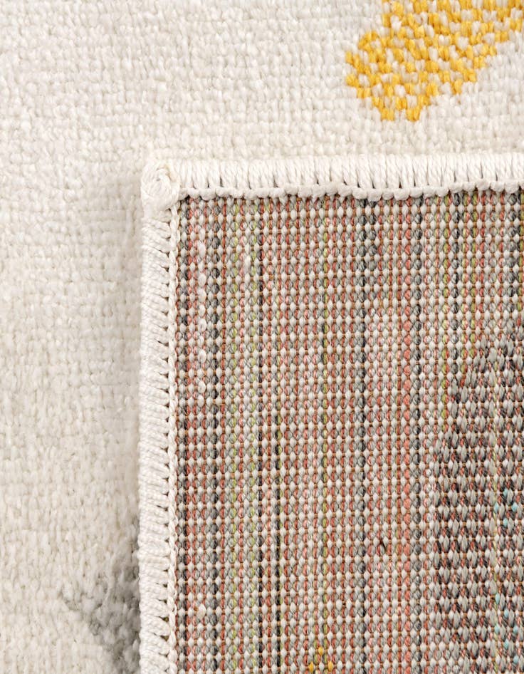 Detail image of  2' 2 x 6' Clouds and Rainbows Whimsy Kids Runner Rug