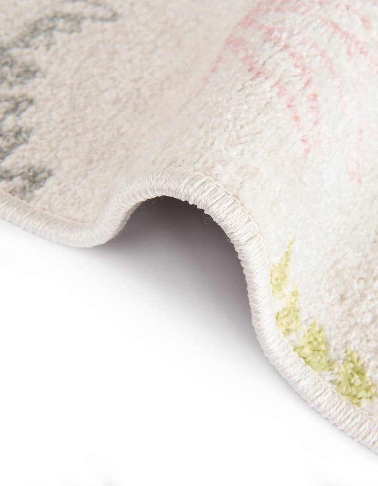 Detail image of  2' 2 x 3' 11 Dinosaur Whimsy Kids Runner Rug