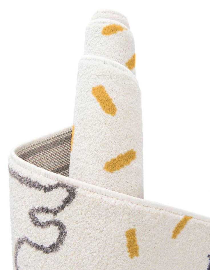 Detail image of  2' 2 x 5' 1 Dinosaur Whimsy Kids Runner Rug