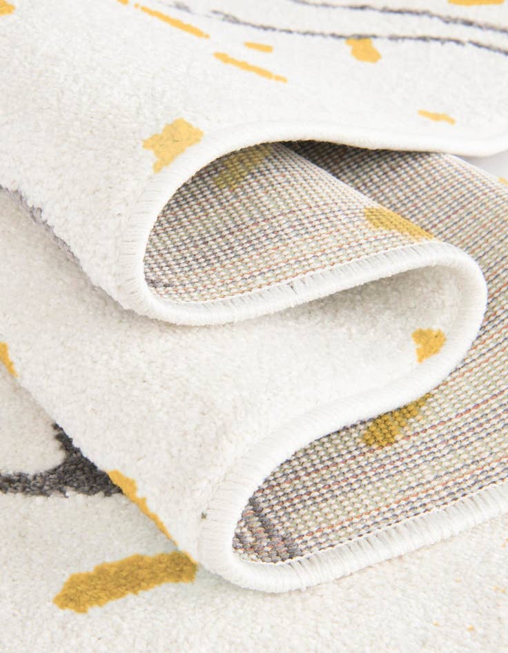 Detail image of  2' 2 x 5' 1 Dinosaur Whimsy Kids Runner Rug