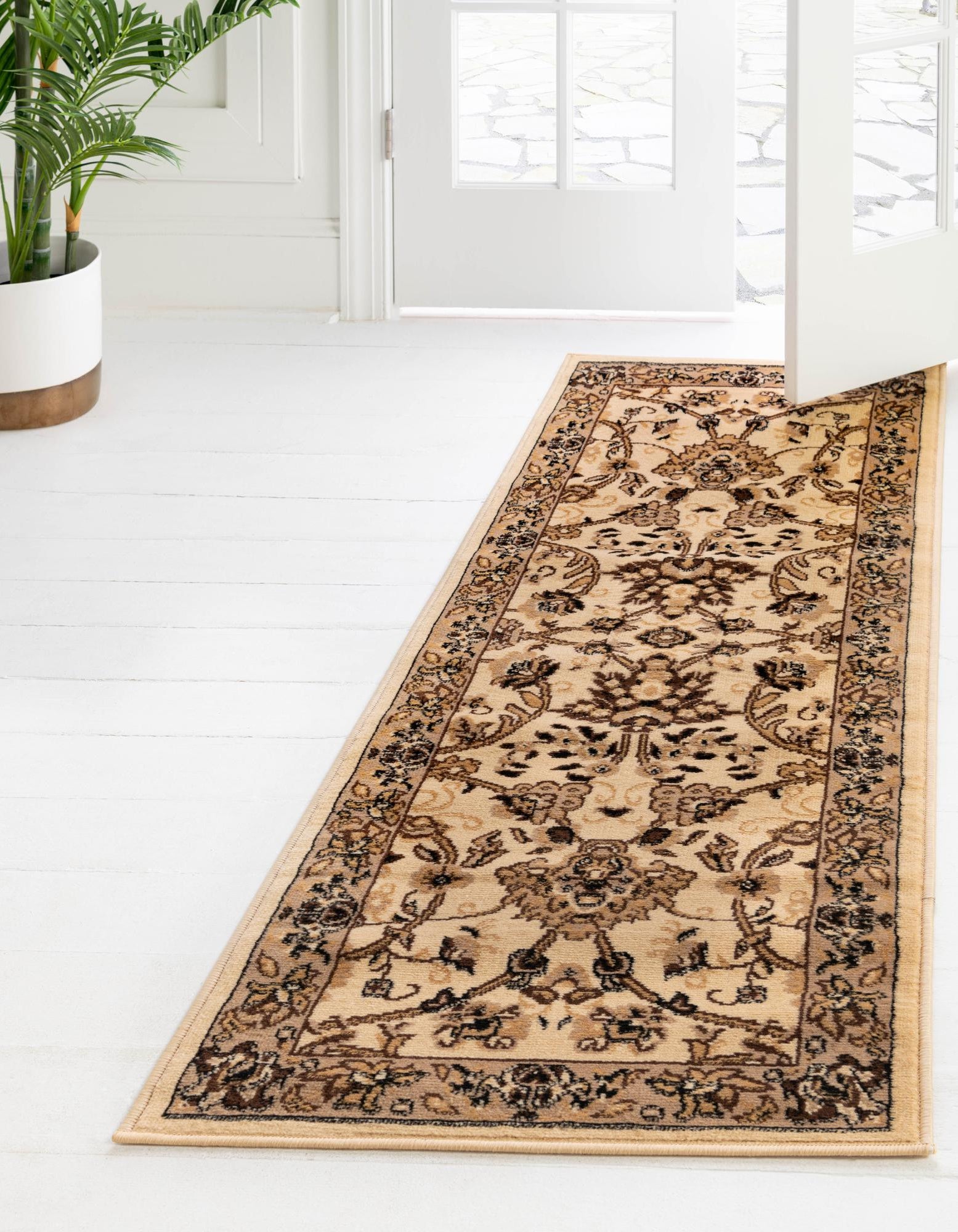 Ivory 2' 2 x 6' Yasmin Runner Rug | Rugs.com