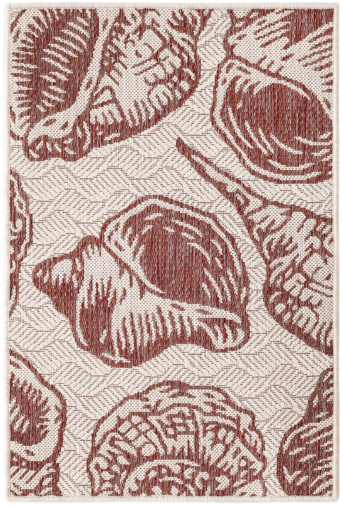 Rug Ivory Rust Red Swatch link