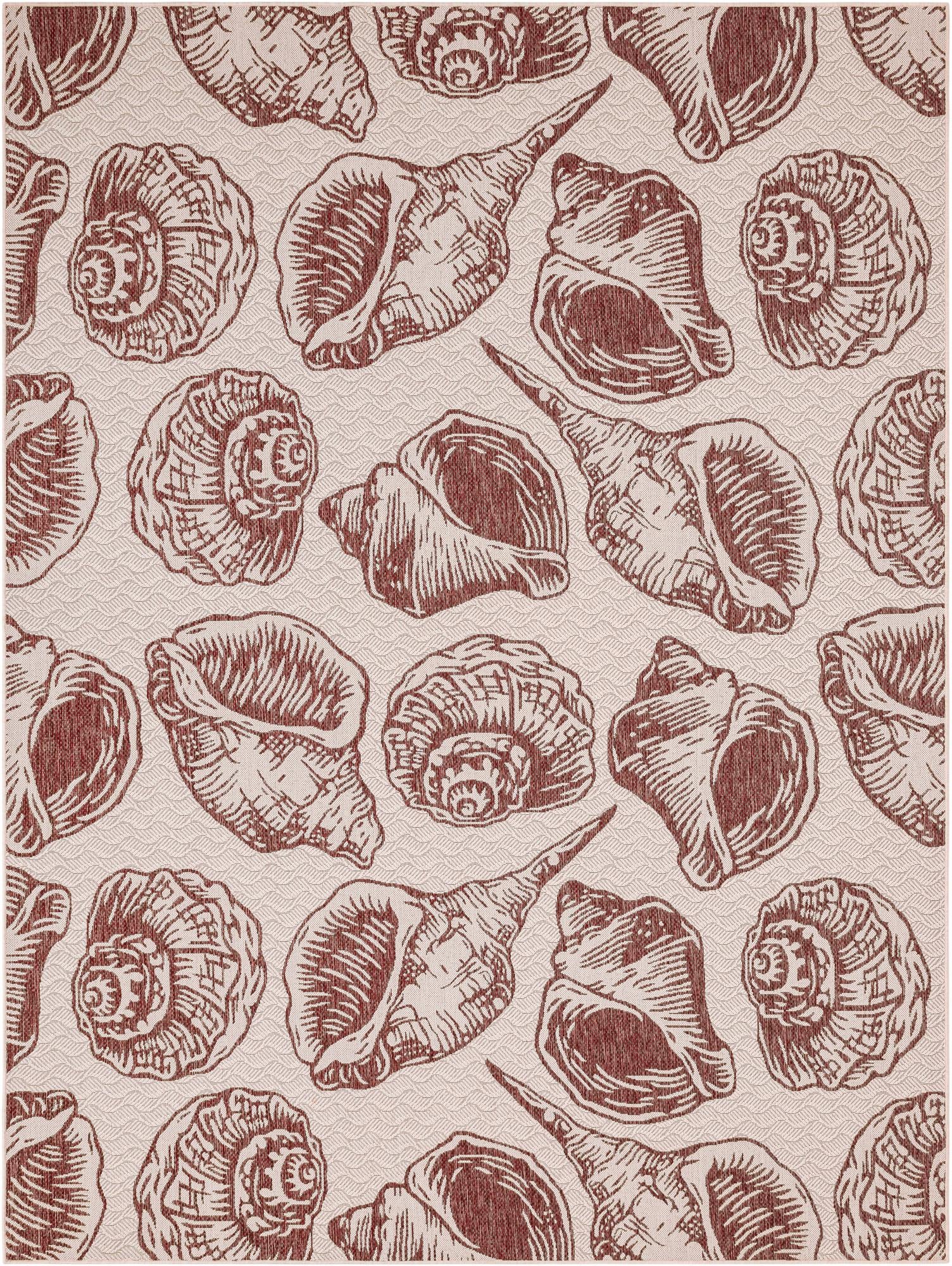 Rug Ivory Rust Red Swatch link