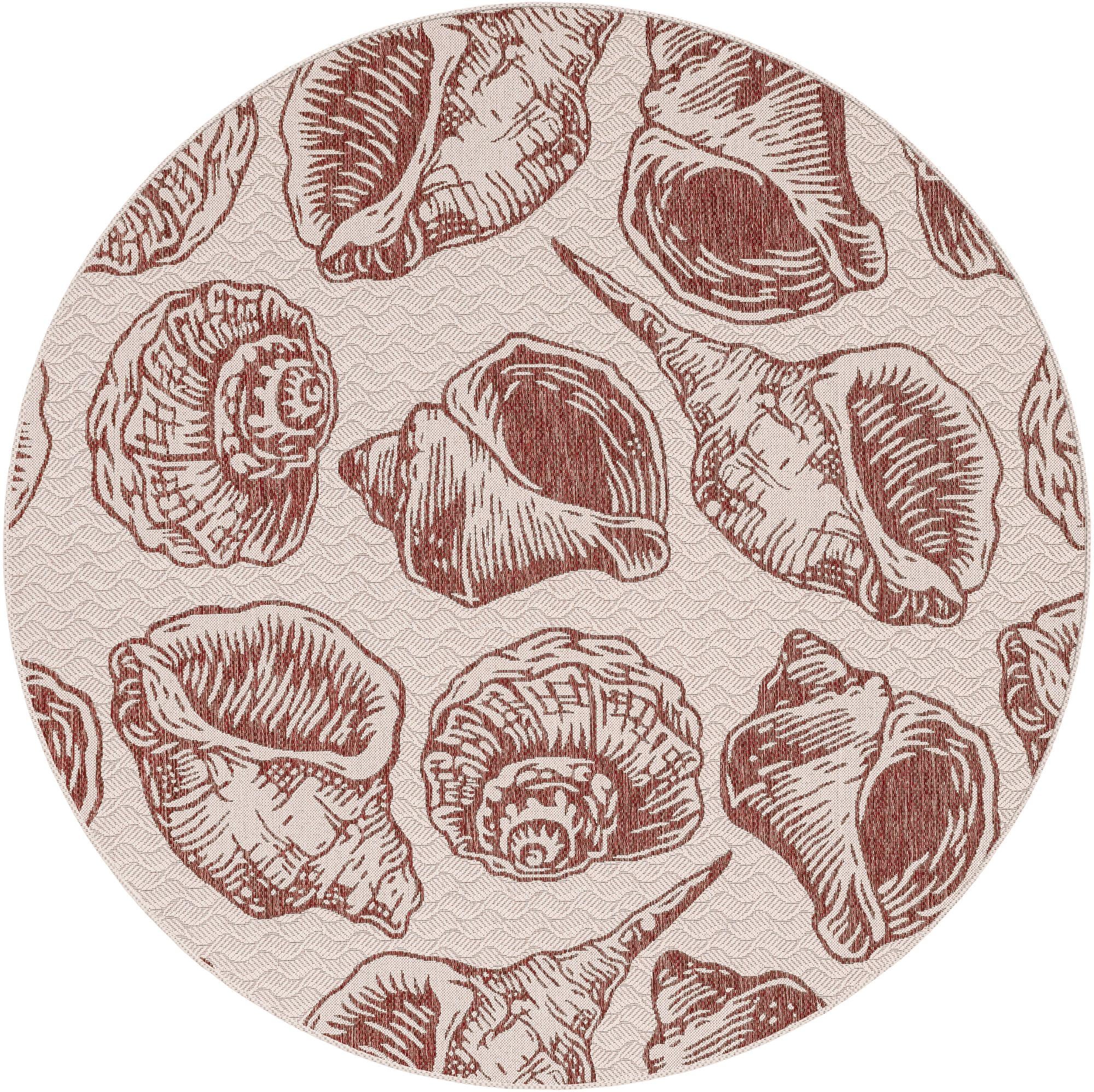 Rug Ivory Rust Red Swatch link