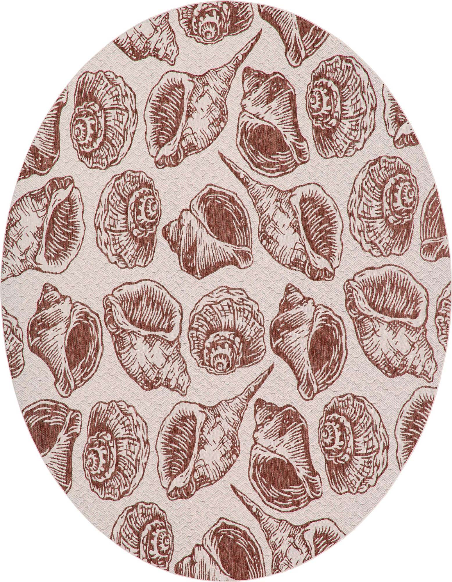 Primary image  13' x 13'  Washable Coastal Indoor / Outdoor Round Rug