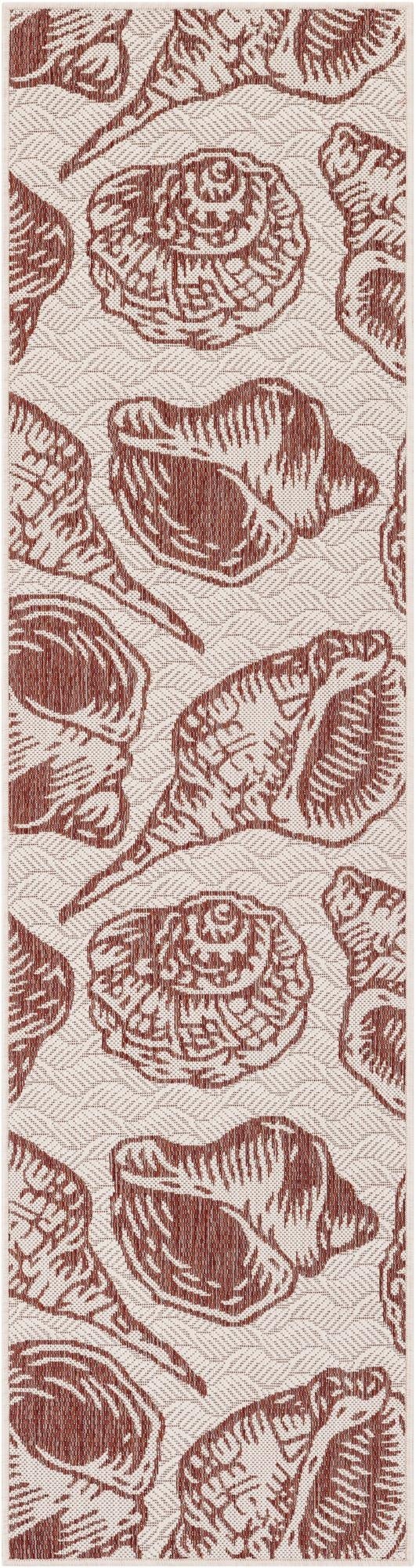  2' x 8'  Washable Coastal Indoor / Outdoor Runner Rug