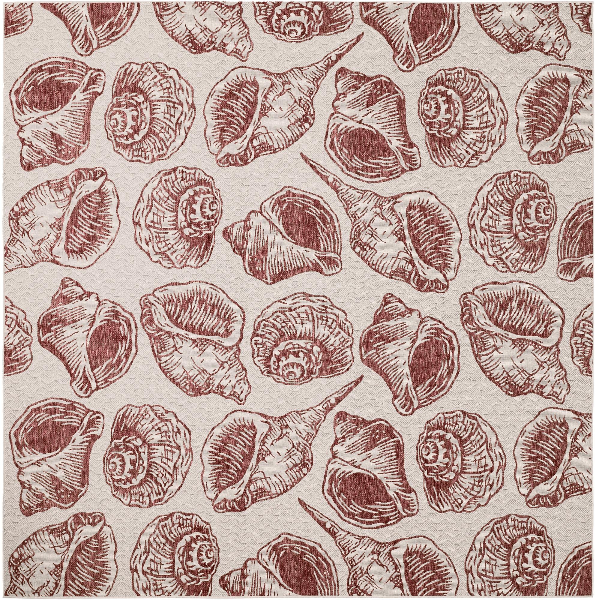 Rug Ivory Rust Red Swatch link