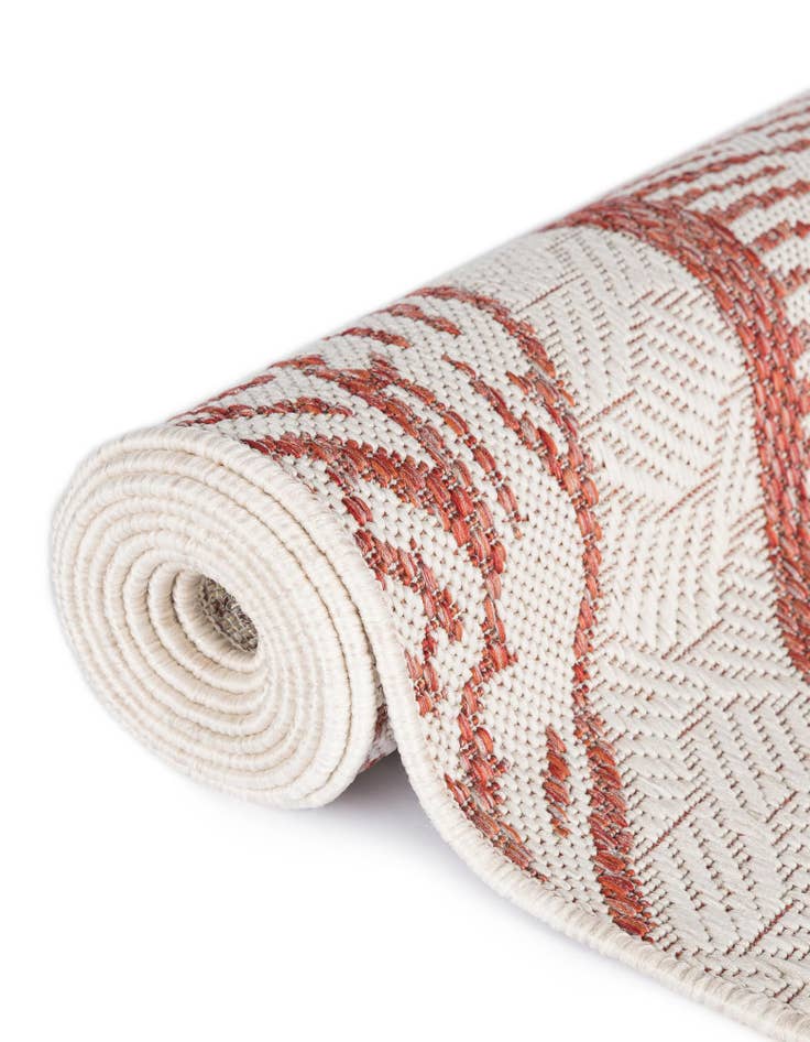 Detail image of  13' x 13'  Washable Coastal Indoor / Outdoor Square Rug