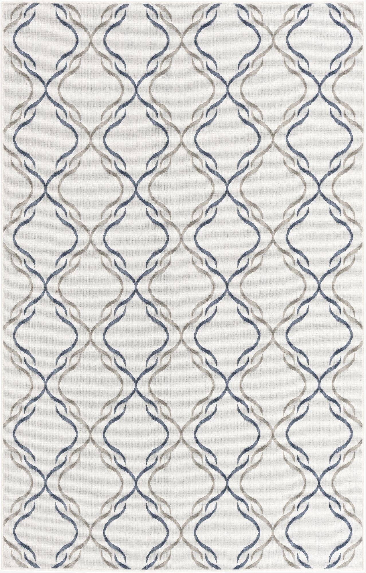  1' 3 x 1' 3  Washable Lattice Indoor / Outdoor Sample Rug
