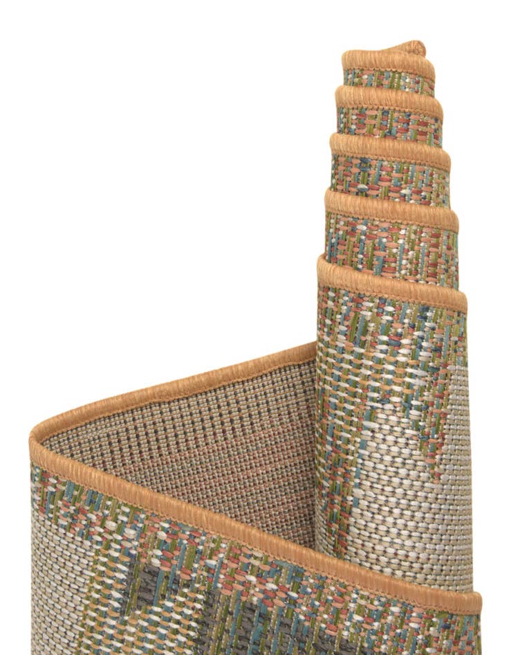 Detail image of  7' 10 x 7' 10  Washable Baja Indoor / Outdoor Square Rug