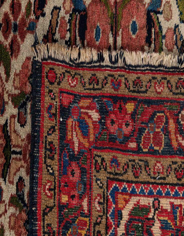Detail image of  3' 4 x 3' 7  Hand Knotted Bakhtiar Persian Wool Square Rug