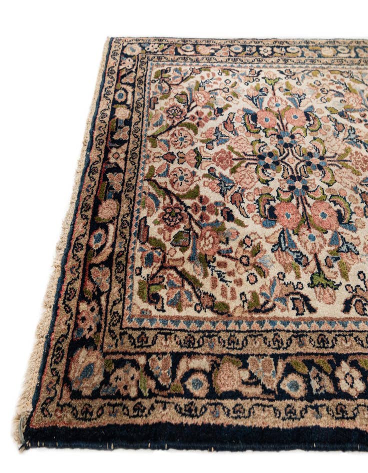 Detail image of  3' 4 x 3' 7  Hand Knotted Bakhtiar Persian Wool Square Rug