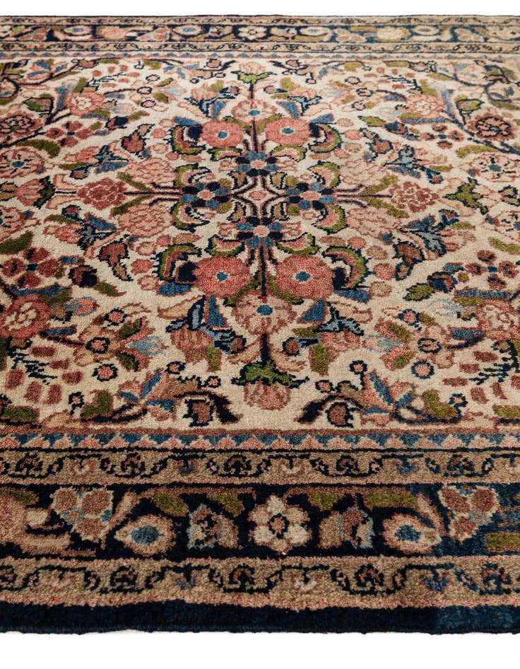 Detail image of  3' 4 x 3' 7  Hand Knotted Bakhtiar Persian Wool Square Rug