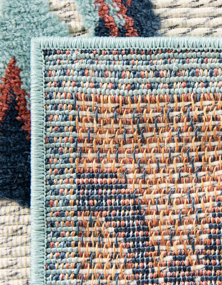 Detail image of  5' 3 x 5' 3  Washable Belize Indoor / Outdoor Square Rug