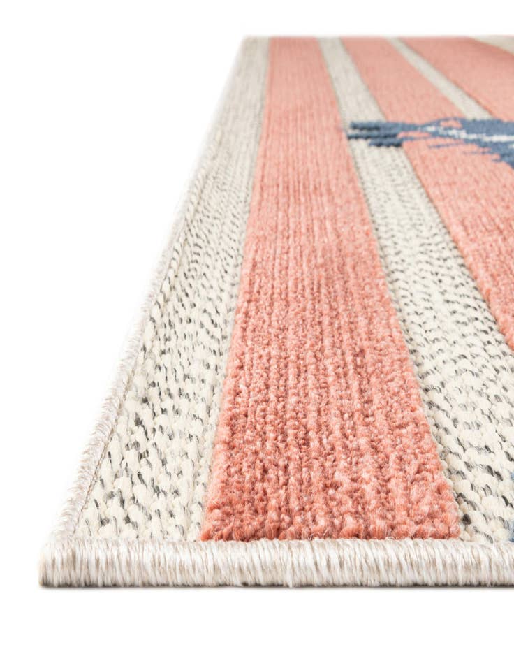 Detail image of  5' 3 x 5' 3  Washable Belize Indoor / Outdoor Square Rug