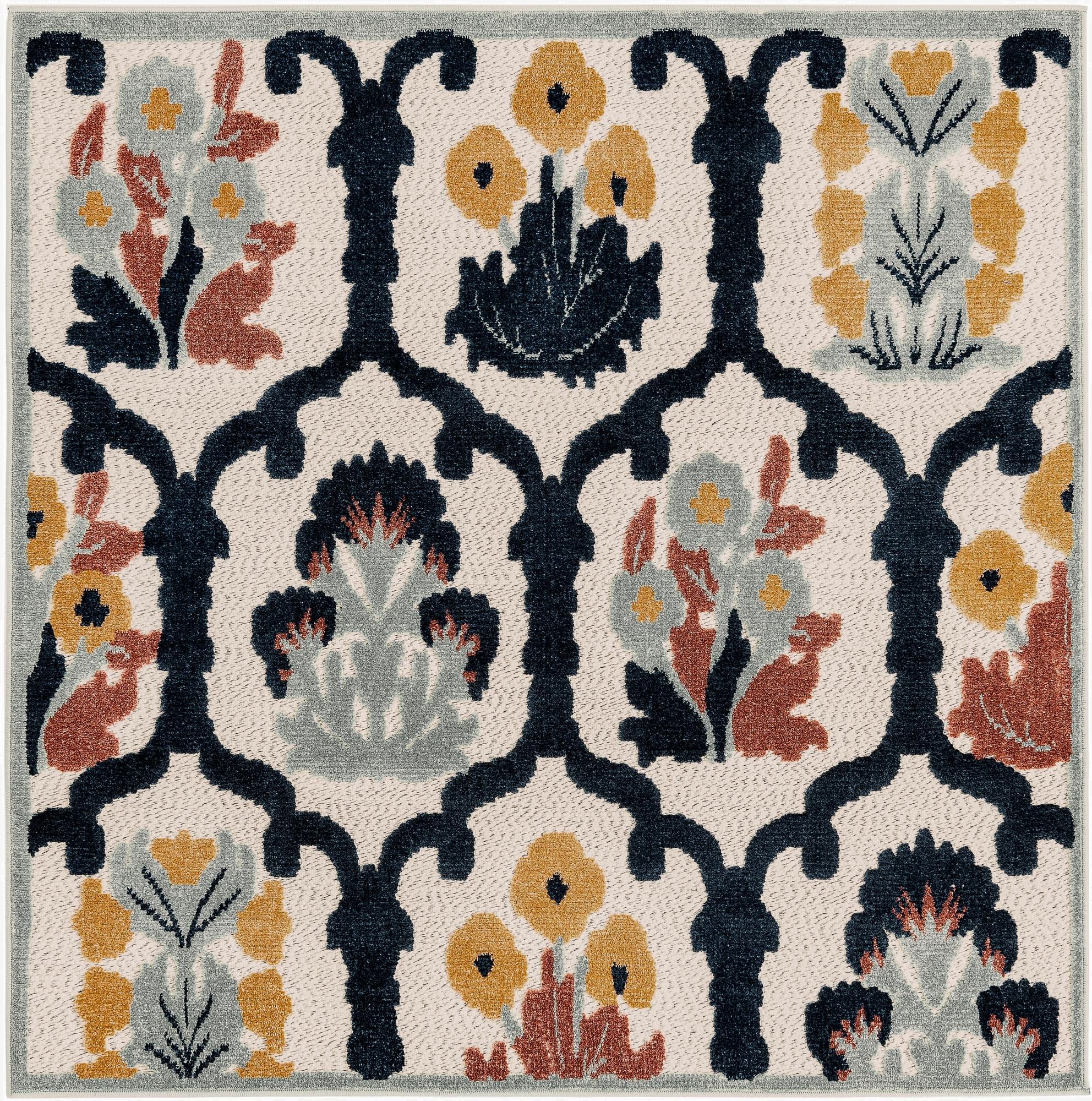  5' 3 x 5' 3  Washable Belize Indoor / Outdoor Square Rug