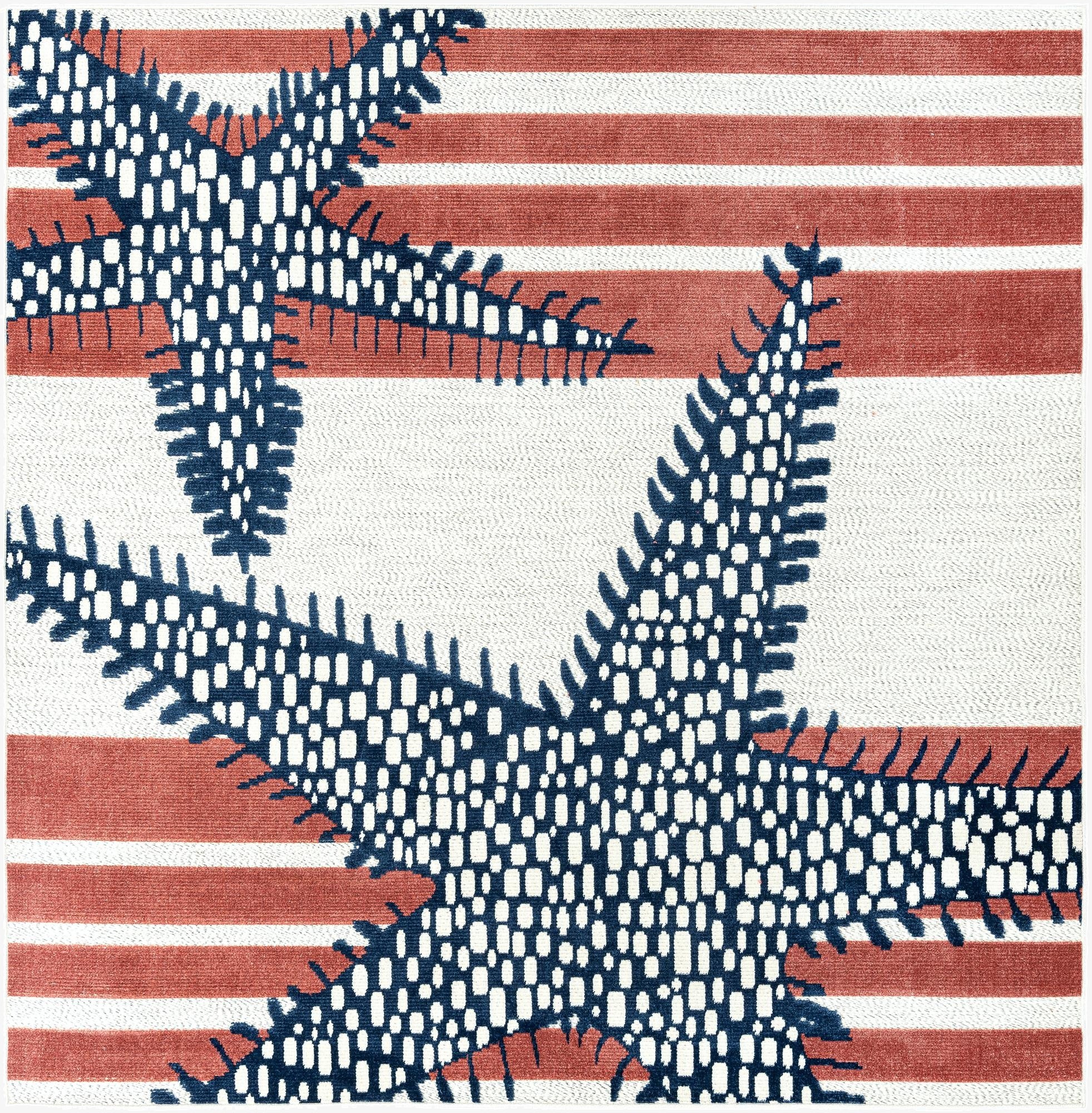  7' 10 x 7' 10  Washable Belize Indoor / Outdoor Square Rug