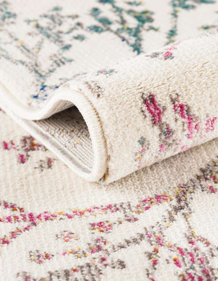 Ivory 7' 10 x 7' 10 Blossom Square Rug | Rugs.com