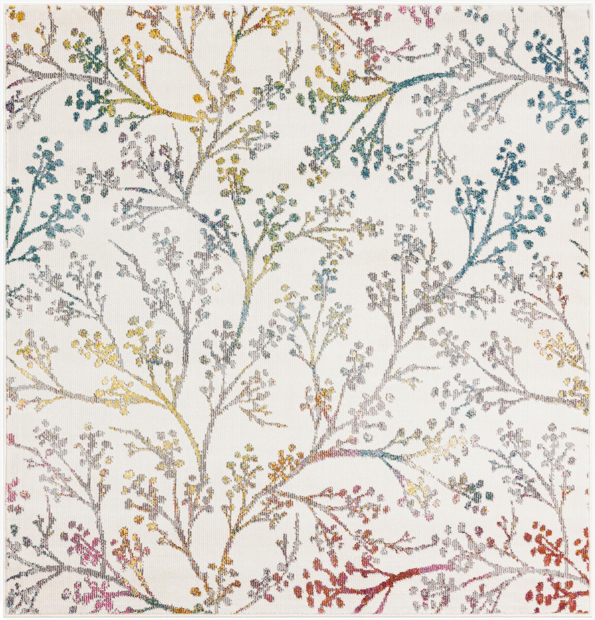  4' x 4' Blossom Square Rug