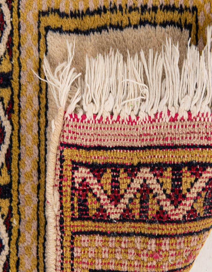 Detail image of  1' 1 x 1' 1  Hand Knotted Bokhara Wool Square Rug
